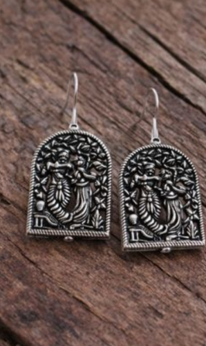 Oxidised Tree of Life Earrings – Lux Boho