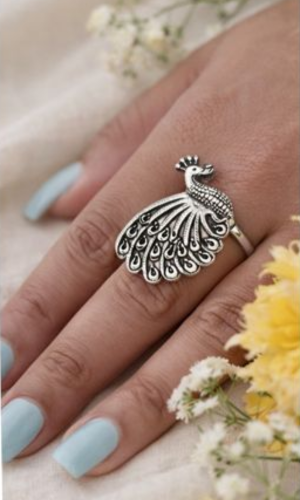 Peacock Statement Ring