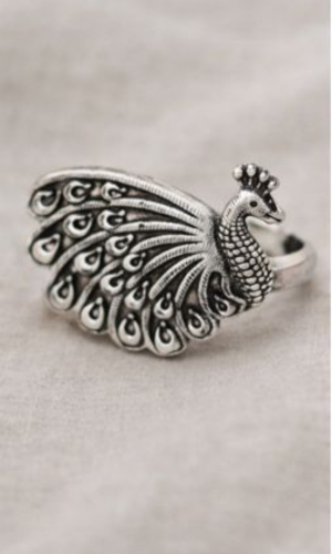 Peacock Statement Ring