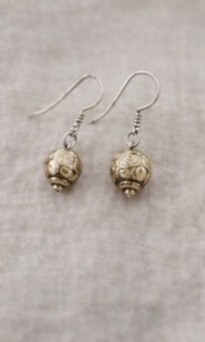 Handcrafted Brass & Silver Bead Jewellery Set – Lux Boho