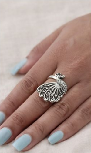 Peacock Statement Ring