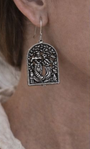 Oxidised Tree of Life Earrings – Lux Boho